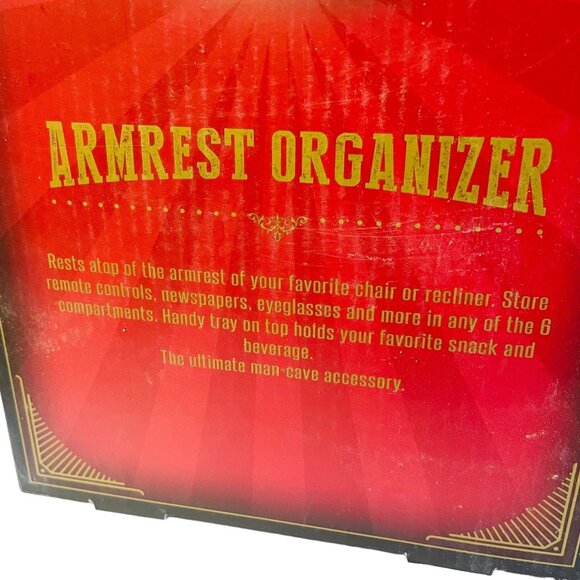 The Original Fun Workshop Armrest Couch Remote Control Organizer 6 Compartments - Picture 4 of 10